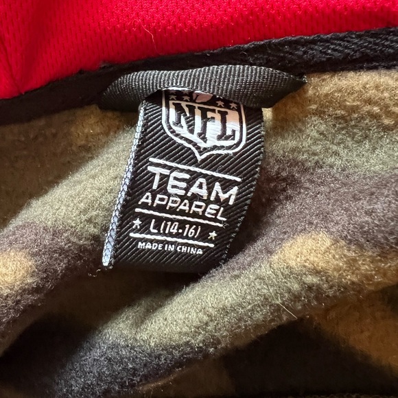 Youth Boys NFL Camo Fleece Kansas City Chiefs Jacket - Picture 4 of 5